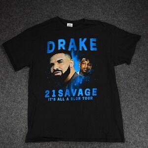 Drake 21 Savage It's All a Blur Tour Black‎ T-Shirt Delta Size Large